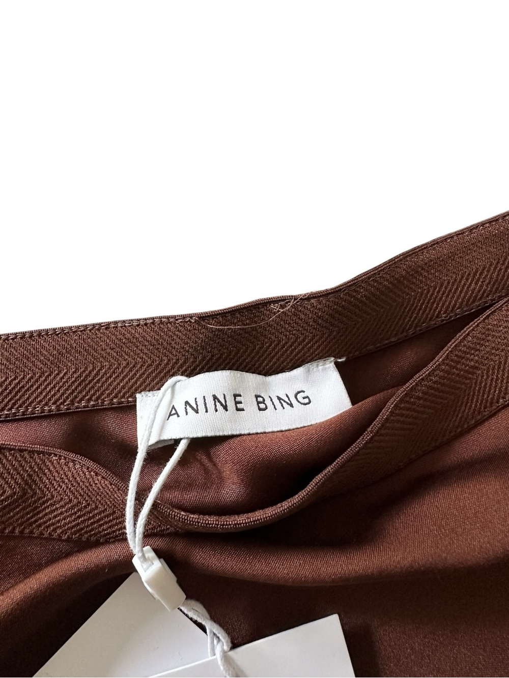 Anine Bing Dolly Slip Skirt Midi Brown - Picture 4 of 8